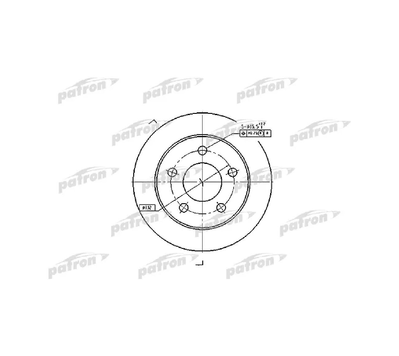 Диск тормозной задн PBD4038