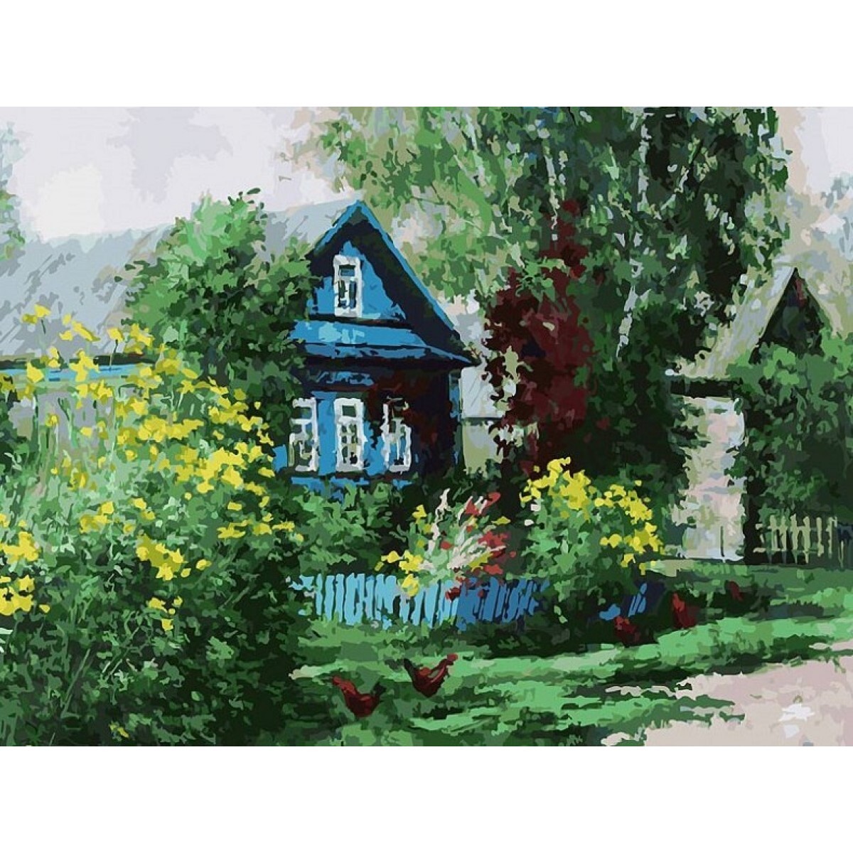 Художник Михаил Бровкин картины дом в деревне