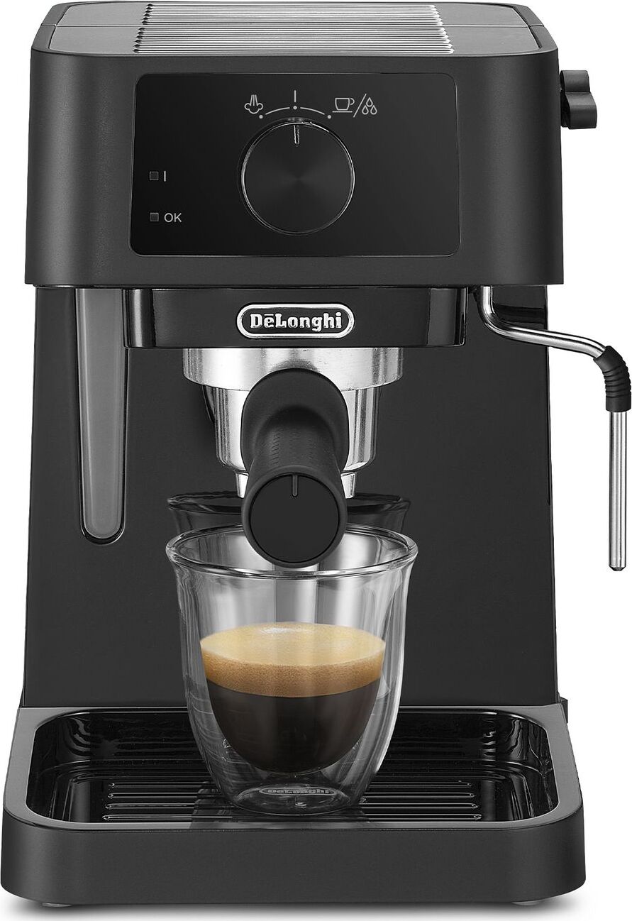 Кофеварка делонги рожковая с капучинатором. Delonghi EC 230 BK. Delonghi stilosa кофемашина. Delonghi stilosa ec230.BK. Кофемашина Delonghi ec230bk Black.