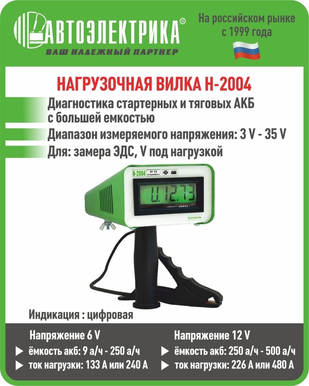 НагрузочнаявилкаН-2004,АВТОЭЛЕКТРИКА