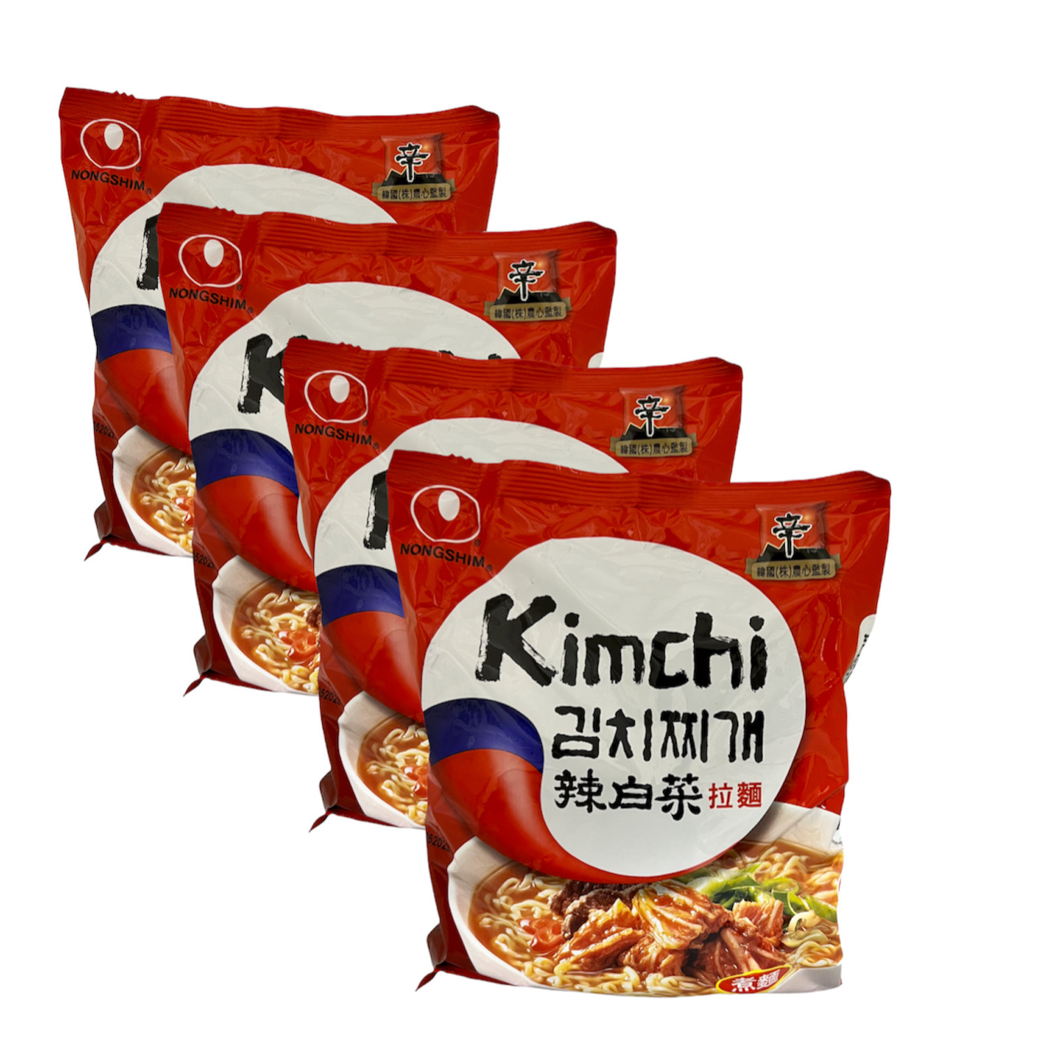 Лапша 4 шт быстрого приготовления Шин Рамен Нонгшим Кимчи / Nongshim ...