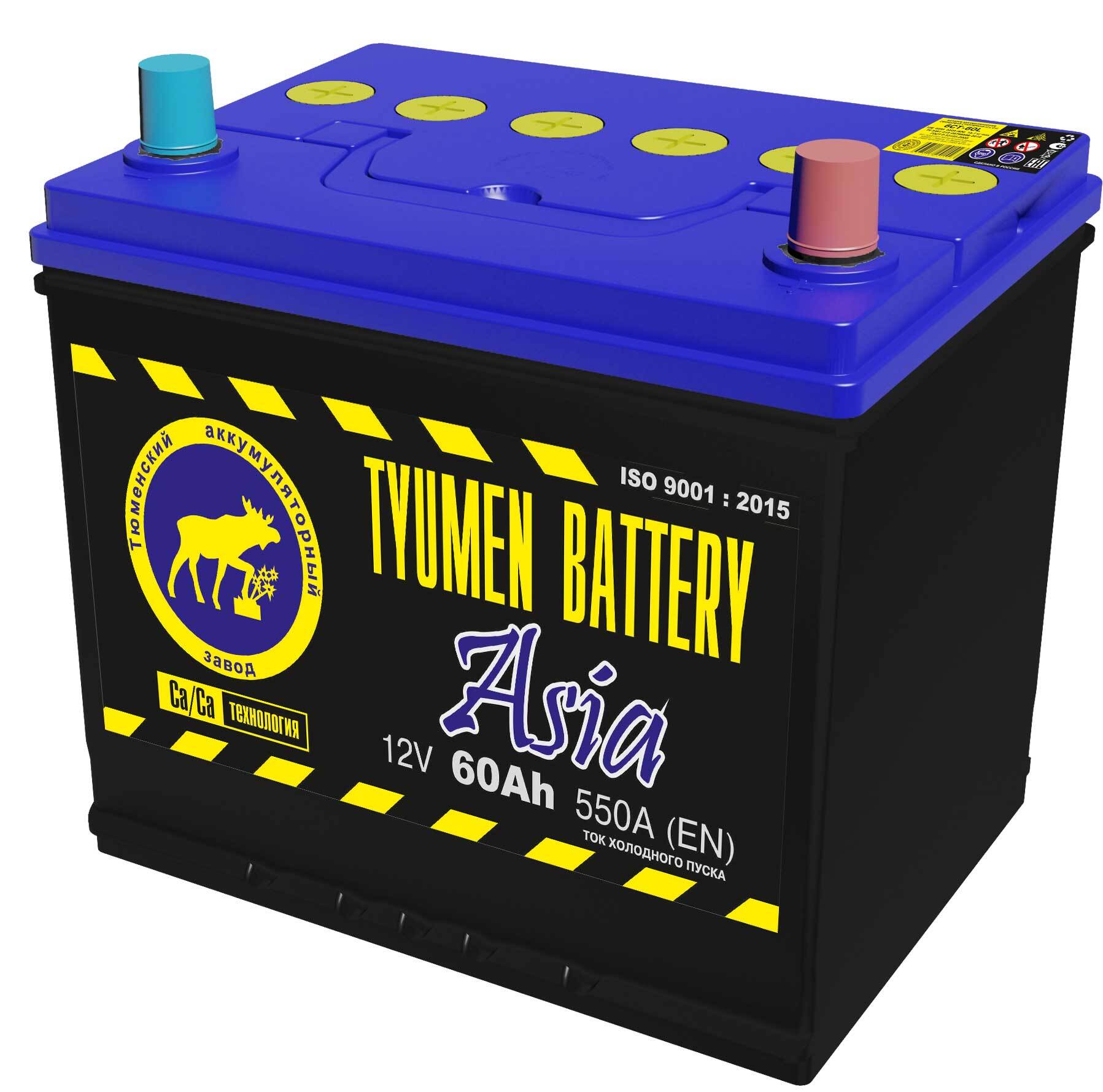 Аккумулятор автомобильный Tyumen Battery ASIA купить по выгодной цене в  интернет-магазине OZON (808979570)