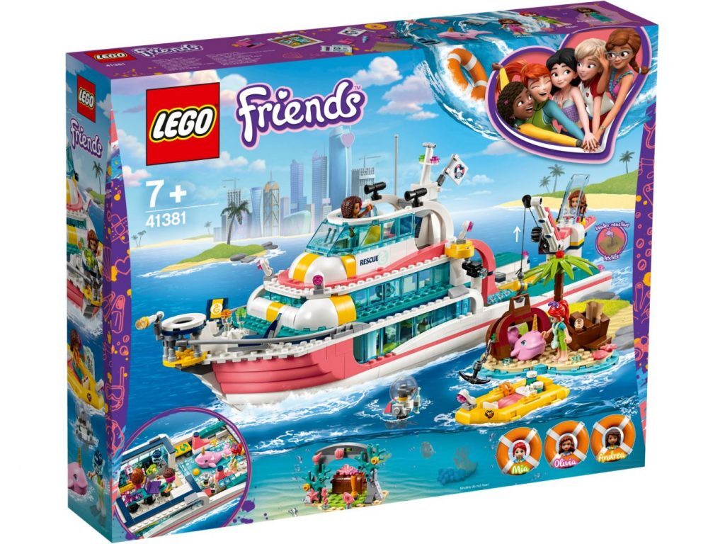 Конструктор LEGO Friends 41381 Катер для спасательных операций - купить с  доставкой по выгодным ценам в интернет-магазине OZON (530772968)