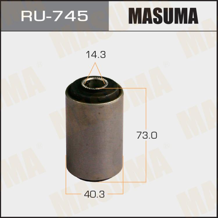 MASUMA RU-745 RU-745_сайлентблок зад. рессоры пер!\ Toyota Hi-Lux RN61/YN57 <98/KDN/LN150 97>