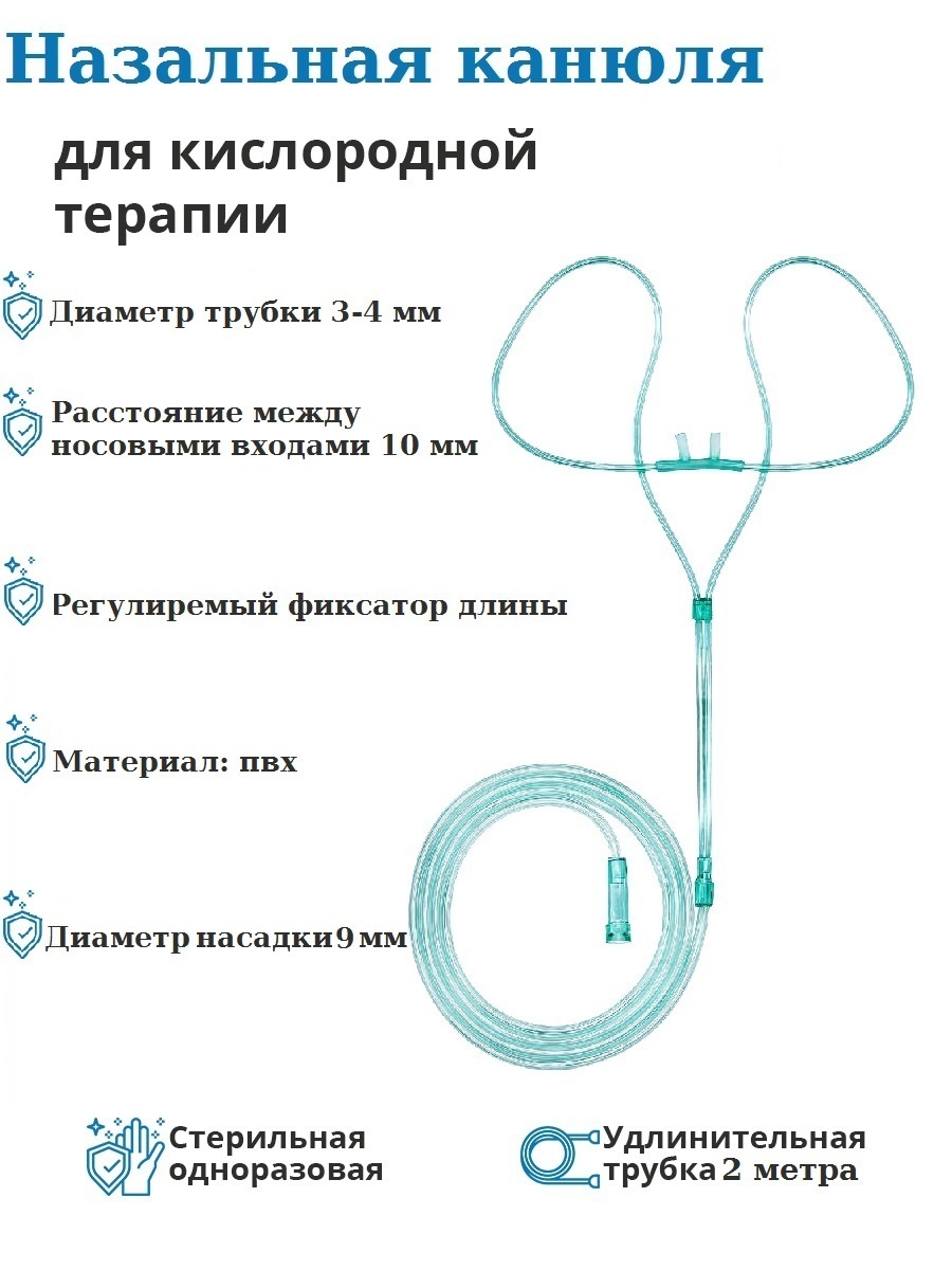 Размеры канюль кислородных