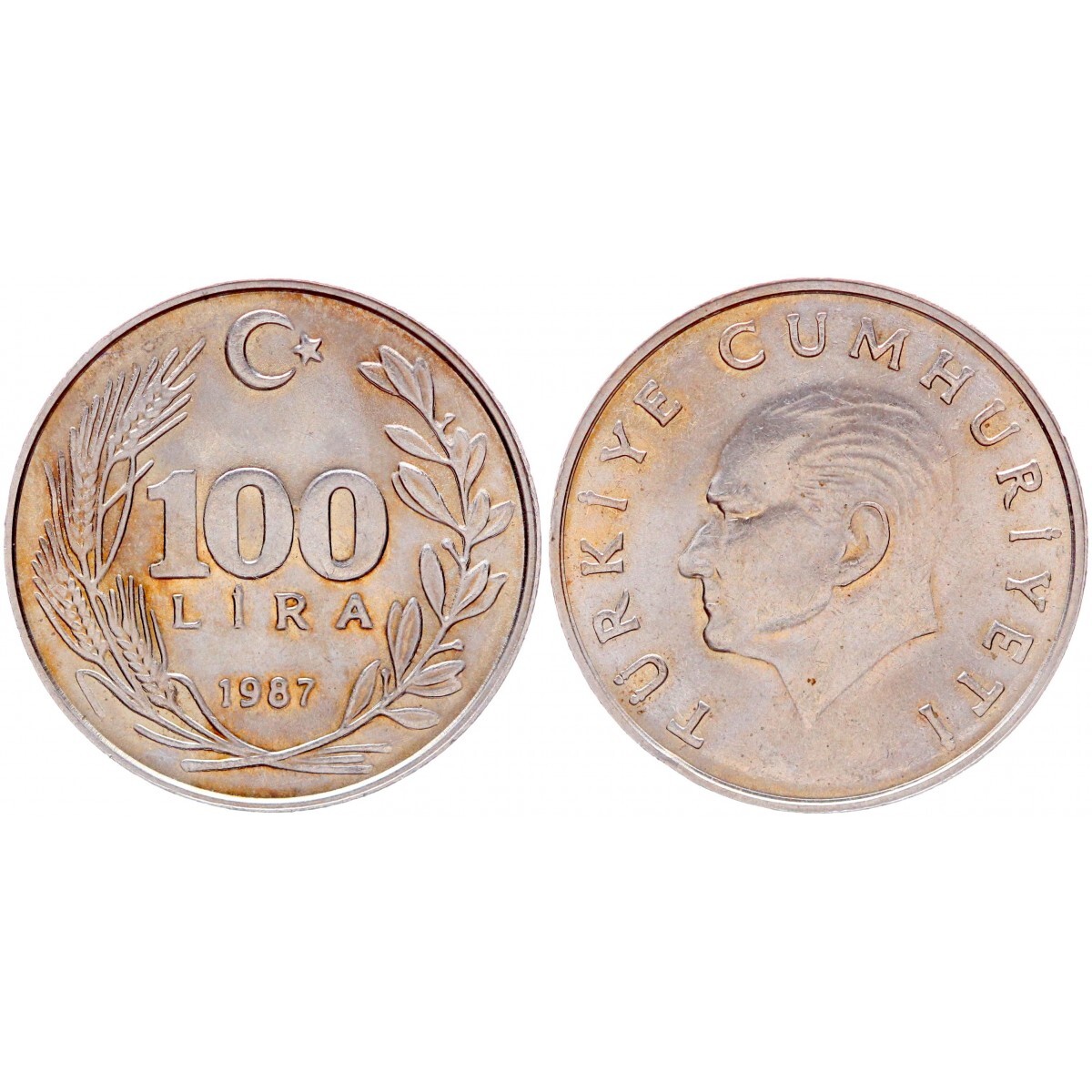 100 Лир Турция. 100 Лир 1987. Монета 100 лир Турция. 100 Турецких лир фото.