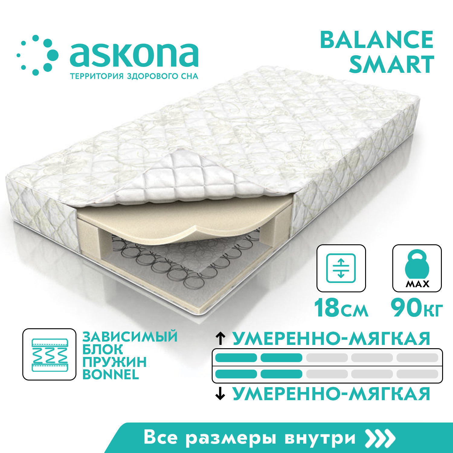 Матрас askona balance smart 160x200