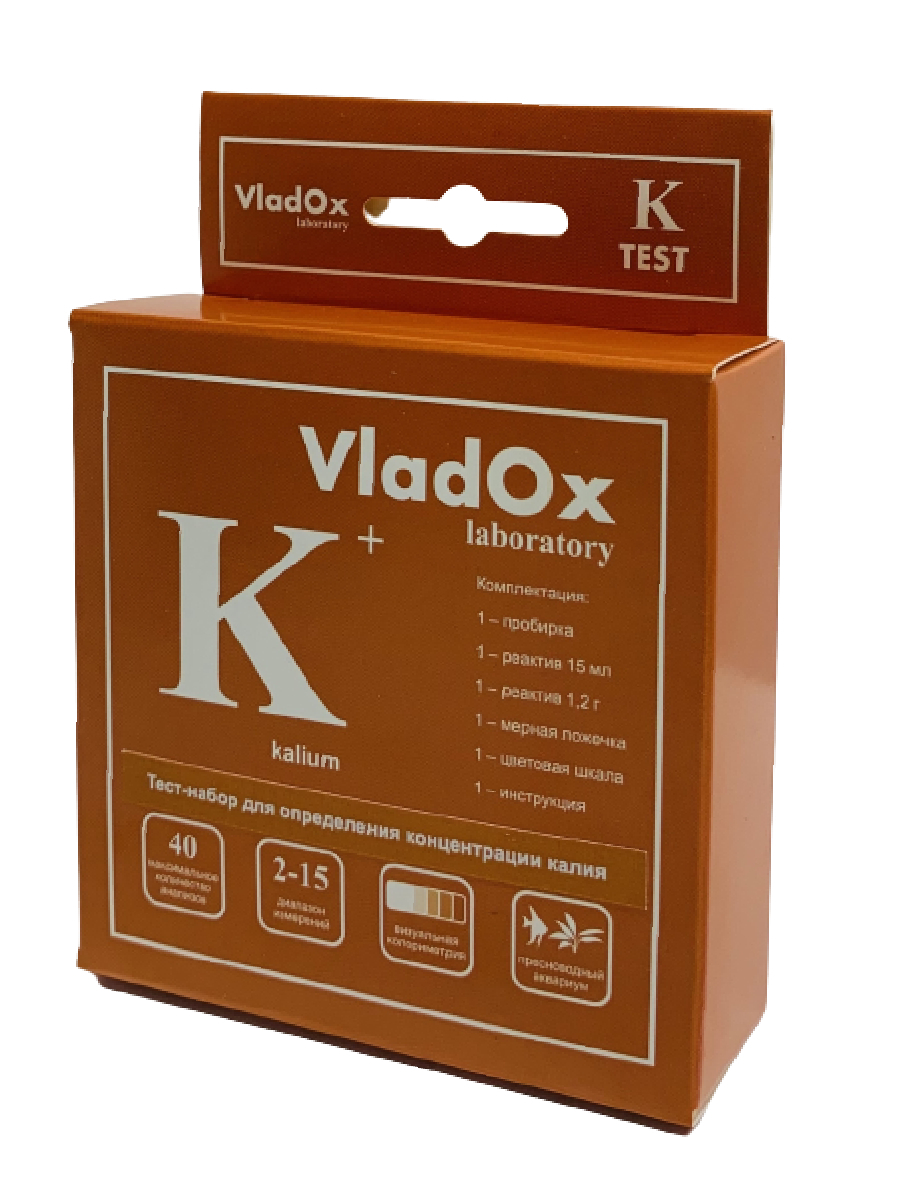 Тест для измерения концентрации калия VladOx K