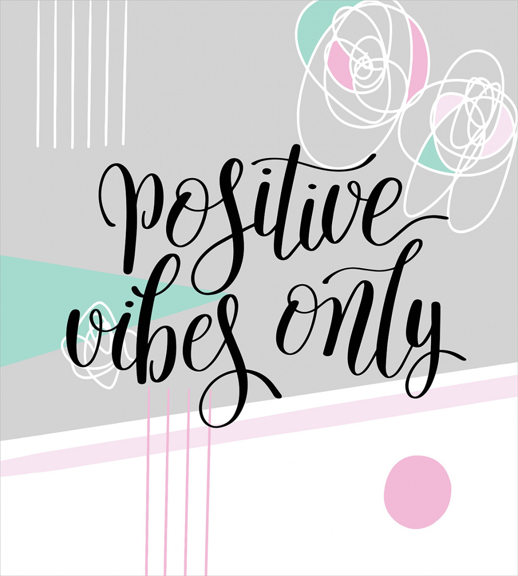 Essence positive vibes only. Only you надпись.