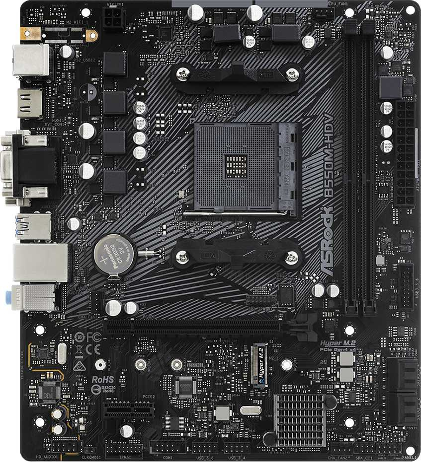 ASRock Материнская плата B550M-HDV464