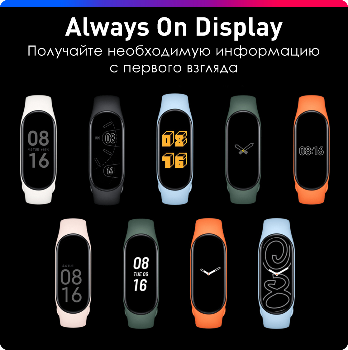 Картинки для циферблата mi band 7