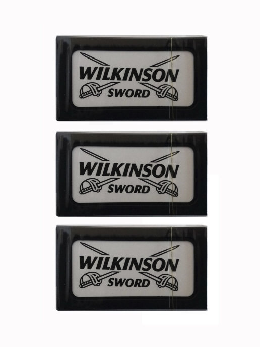 Wilkinson Sword / Лезвия для Т-образных бритв. 3 упаковки по 5 штук. Итого - 15 штук.