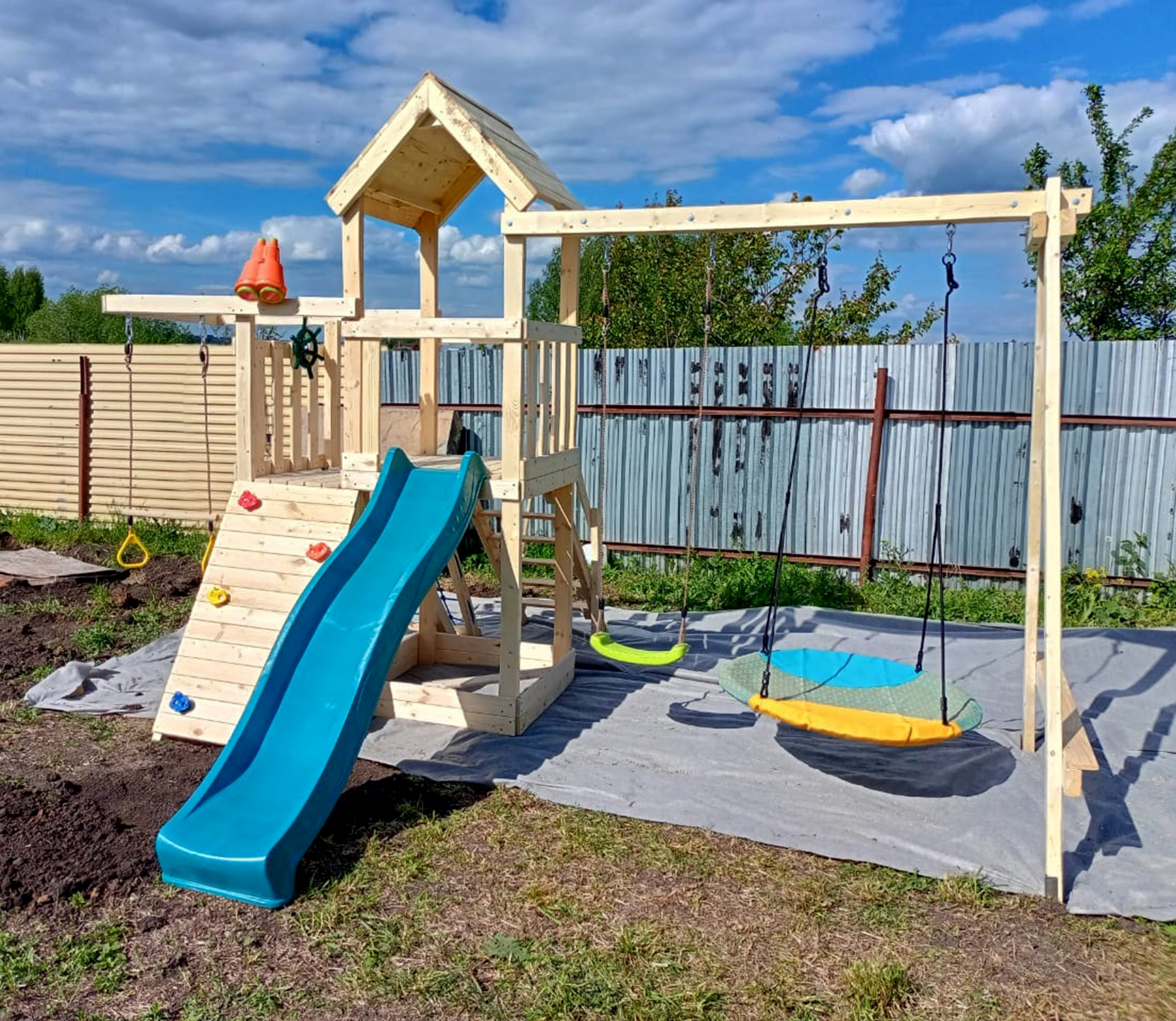 Детские площадки Домики Турники купить в Украине в Zabava, спортивная площадка для детей