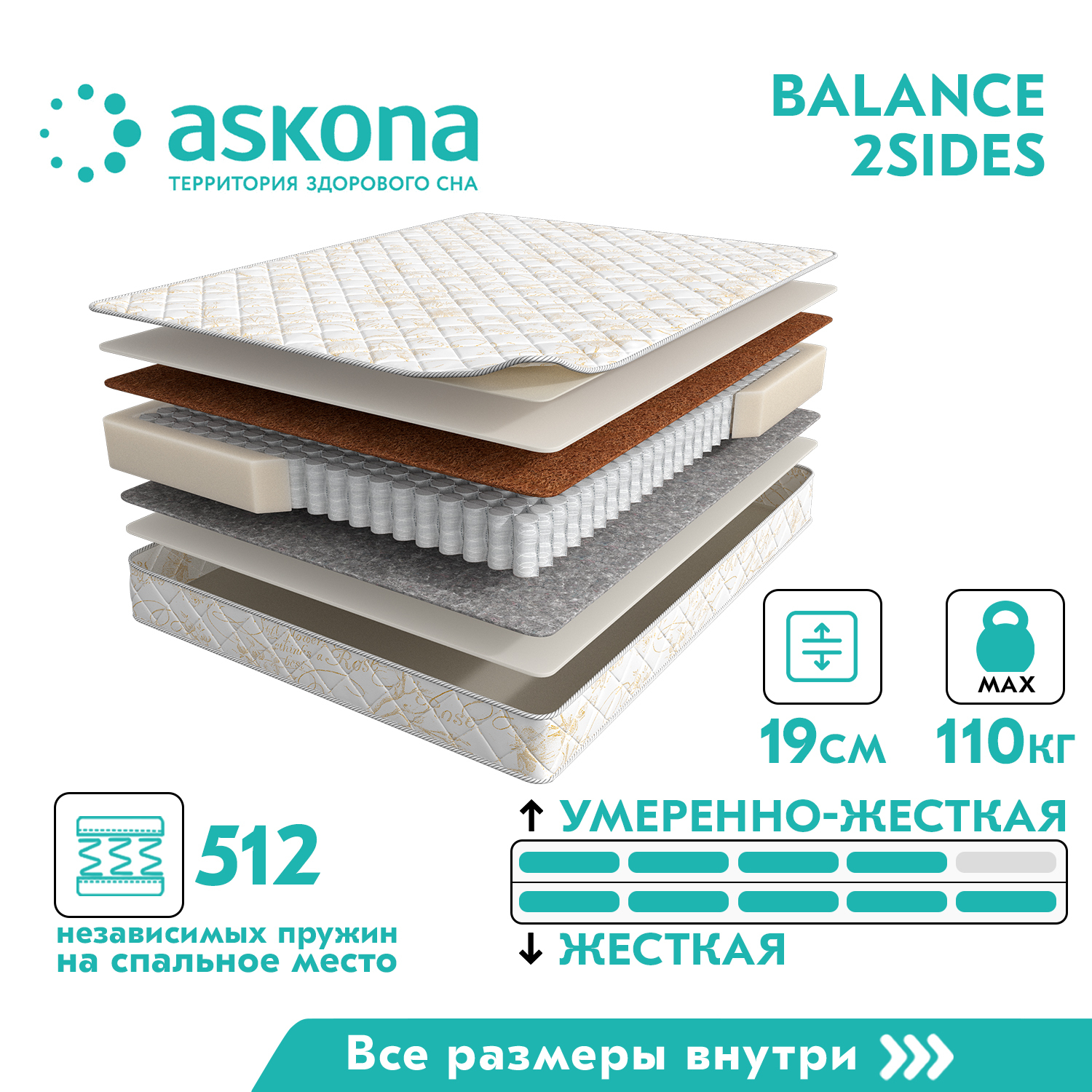 матрас askona balance forma 160x200