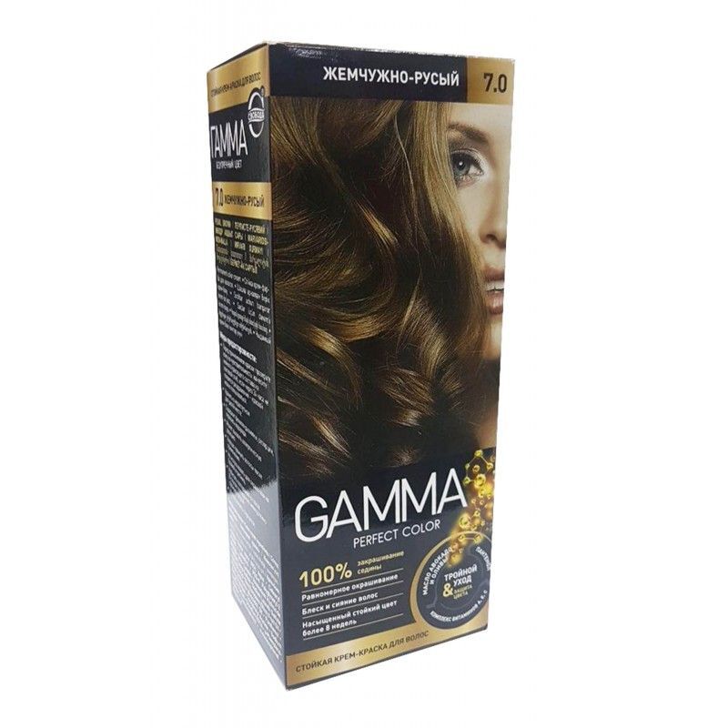 Perfect a 6 в 1. Краска Gamma perfect Color 7.37. Gamma perfect Color 7.1. Краска гамма для волос жемчужный русый 7,0. Жемчужно русый гамма.