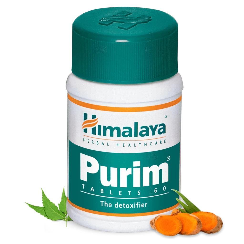 ПуримХималая(Purim)длячистотыкожи,отпрыщей,герпеса,заживляетраны,оталлергии,60таб.