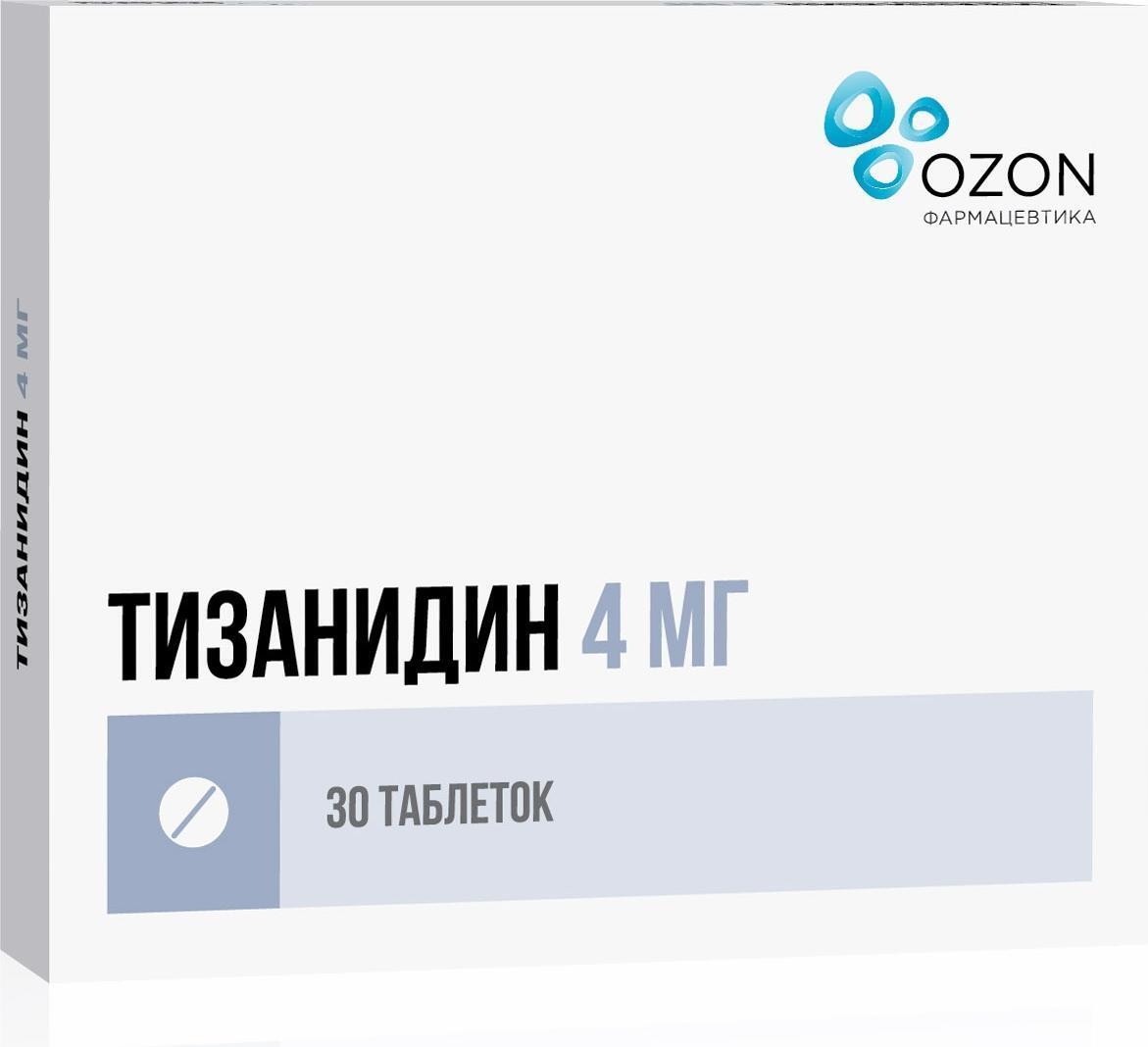 Тизанидин, таблетки 4 мг, 30 штук — купить в интернет-аптеке OZON.  Инструкции, показания, состав, способ применения