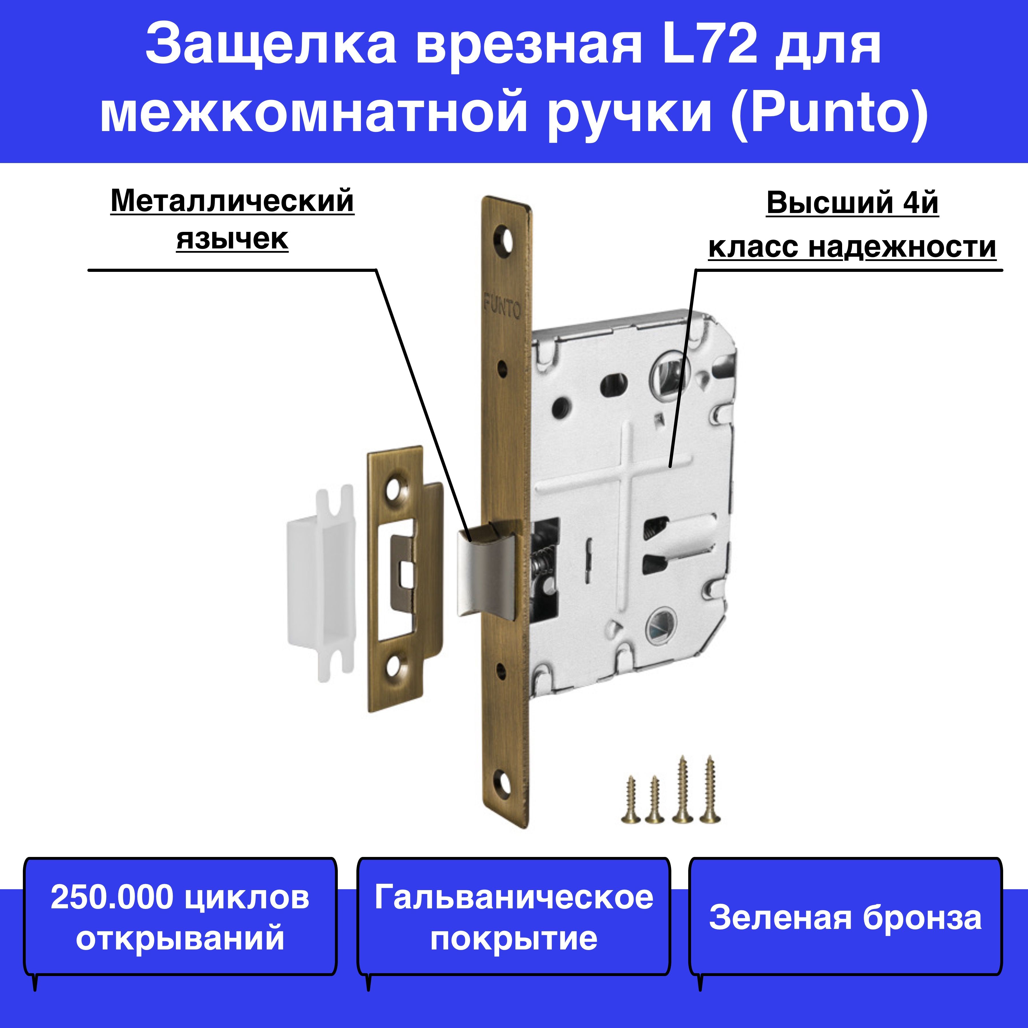 защелка на дверь врезная