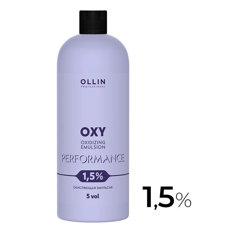 Ollin Performance Oxy Окислитель (эмульсия, оксигент, оксид) для красителя 1,5%, 1000мл