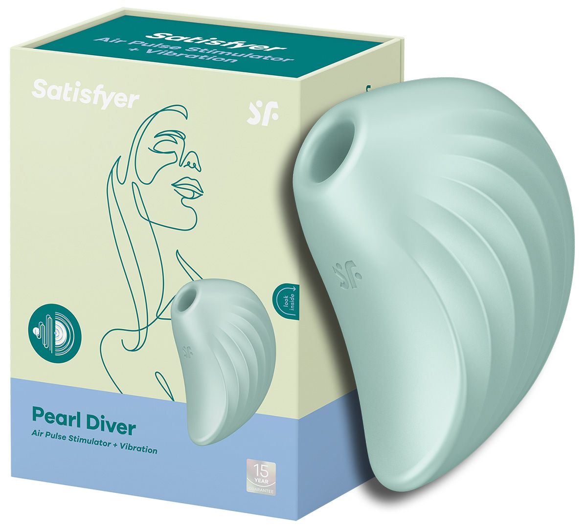 Satisfyer Pearl Diver вакуумный клиторальный стимулятор с вибрацией  Сатисфаер вакумный вибратор женский - купить с доставкой по выгодным ценам  в интернет-магазине OZON (626419502)