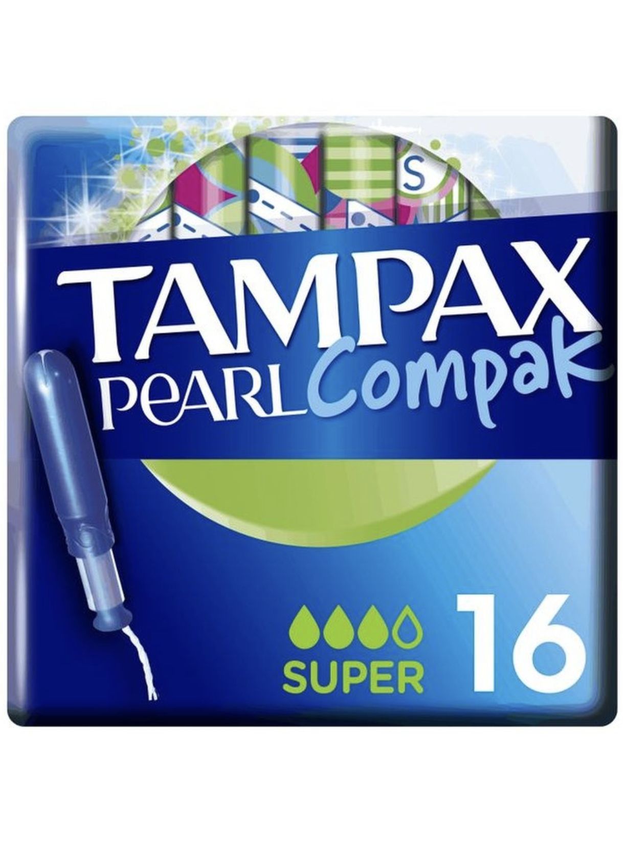 Тампоны гигиенические Tampax Compak Pearl Super Duo с аппликатором, 16 шт