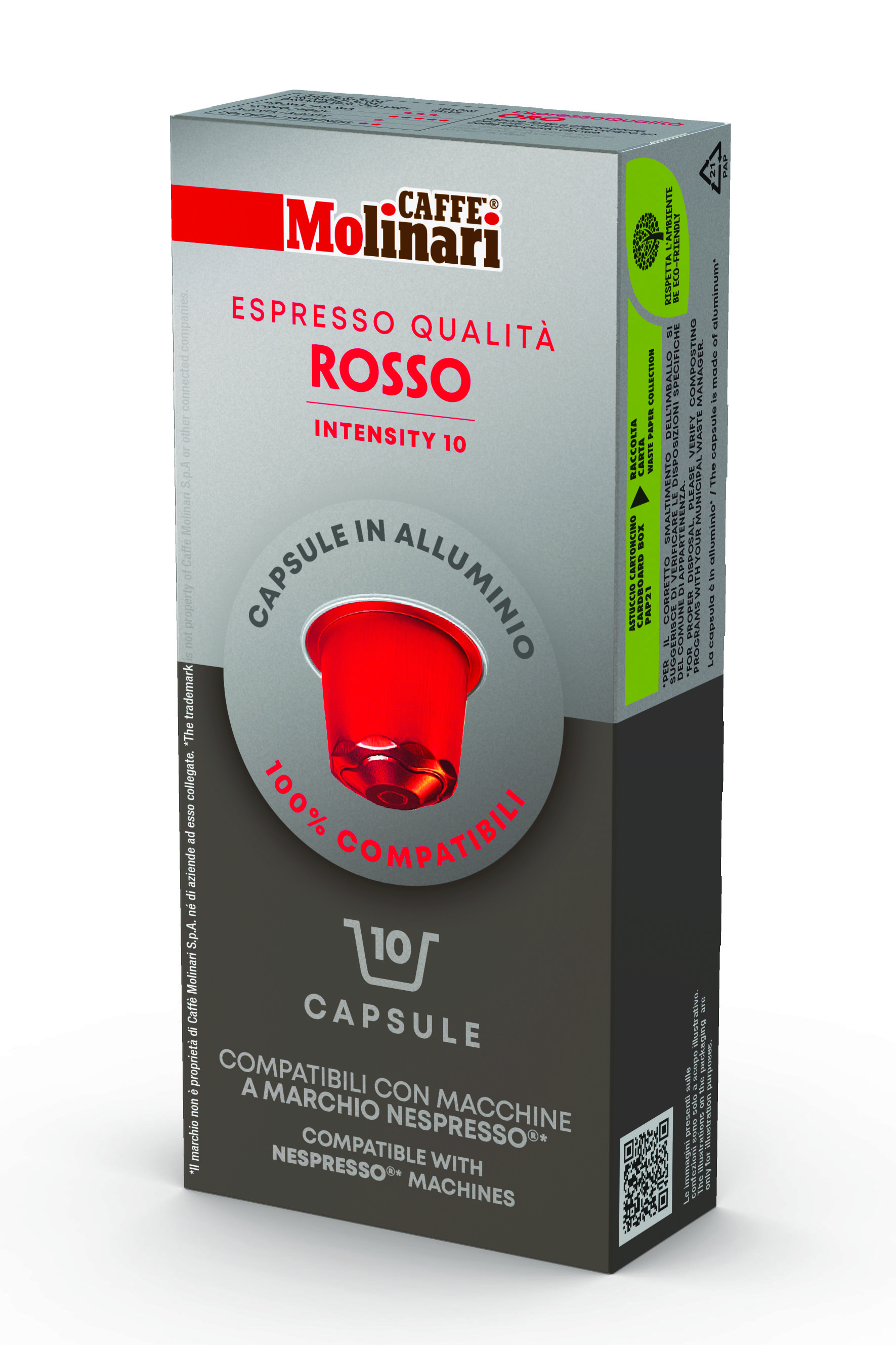 Qualita rosso. Molinari Bio капсулы для Nespresso 10 шт.. Капсулы Россо кафе. Неспрессо Италия Шах. Кофе в капсулах Molinari qualita Rosso.