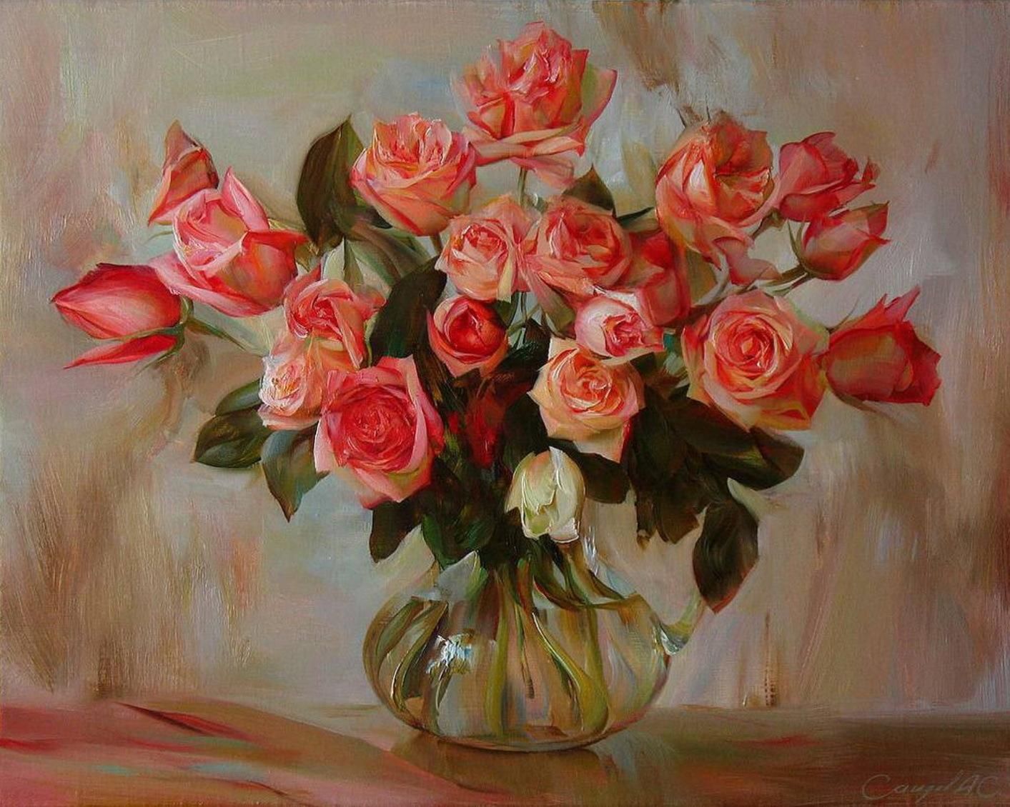 Живопись розы Айдемир Саидов