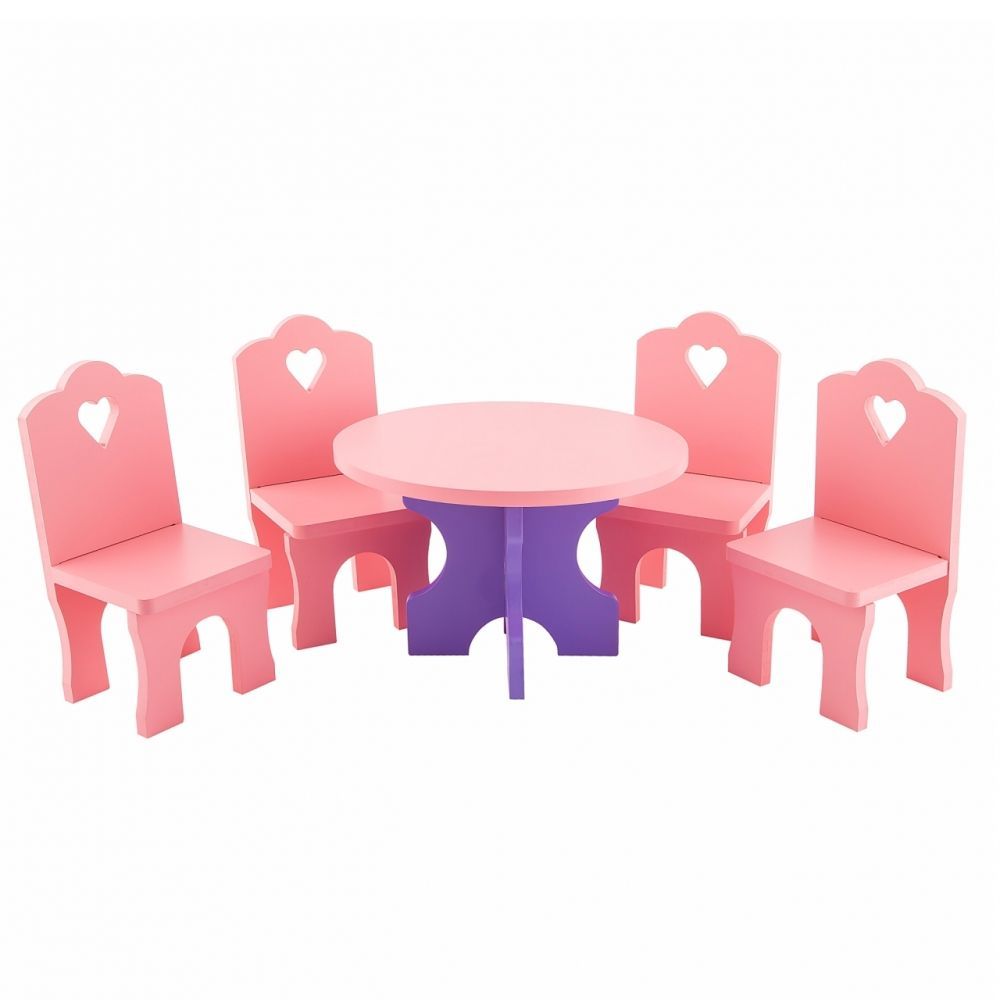 стол со стульями для кукол