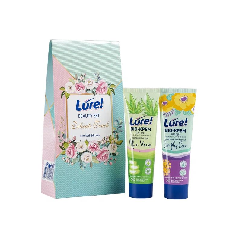 Lure крем для рук подарочный набор. Подарочный набор Lure delicate Touch Bio. Подарочный набор delicate кремов для рук. Lure Skin Care Bio крем для рук 40 мл. Lure Skin Care подарочный набор.