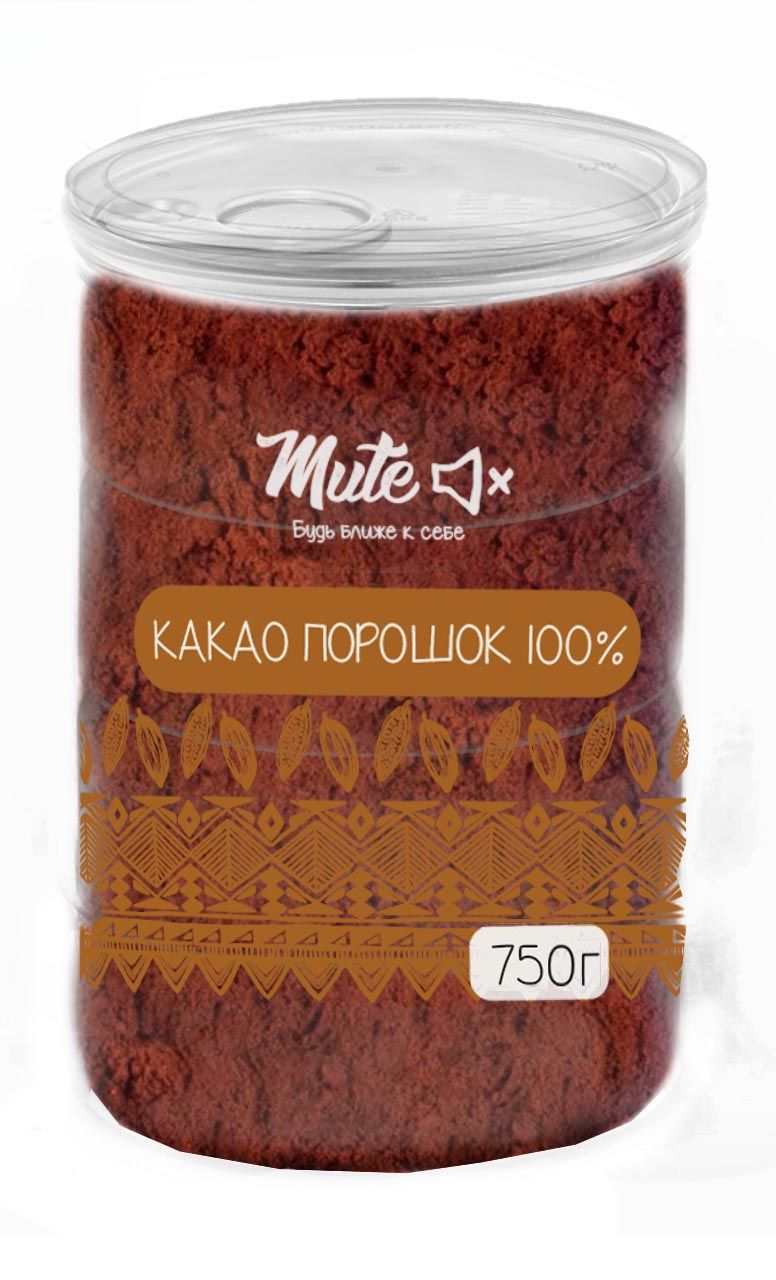 Настоящий Какао-порошок Алкализованный, растворимый, темный MUTE 100% ...