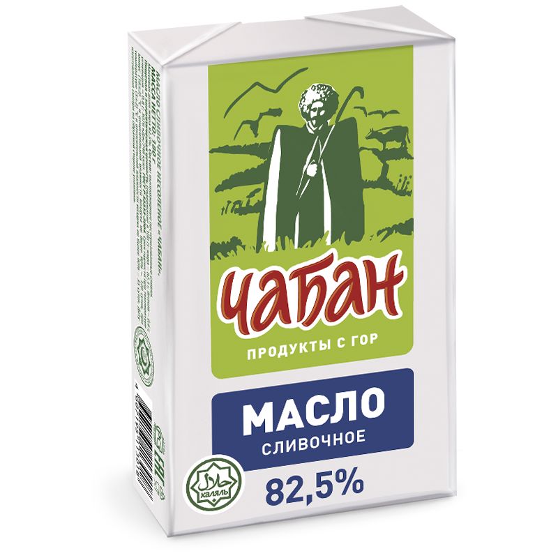 Масло Сливочное Чабан 82,5%, 180 г