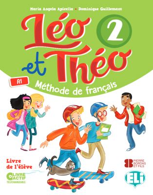 Leo et Theo 2 (A1) Livre de l'eleve / Учебник по французскому языку Leo et Theo 2 А1 с электронной книгой