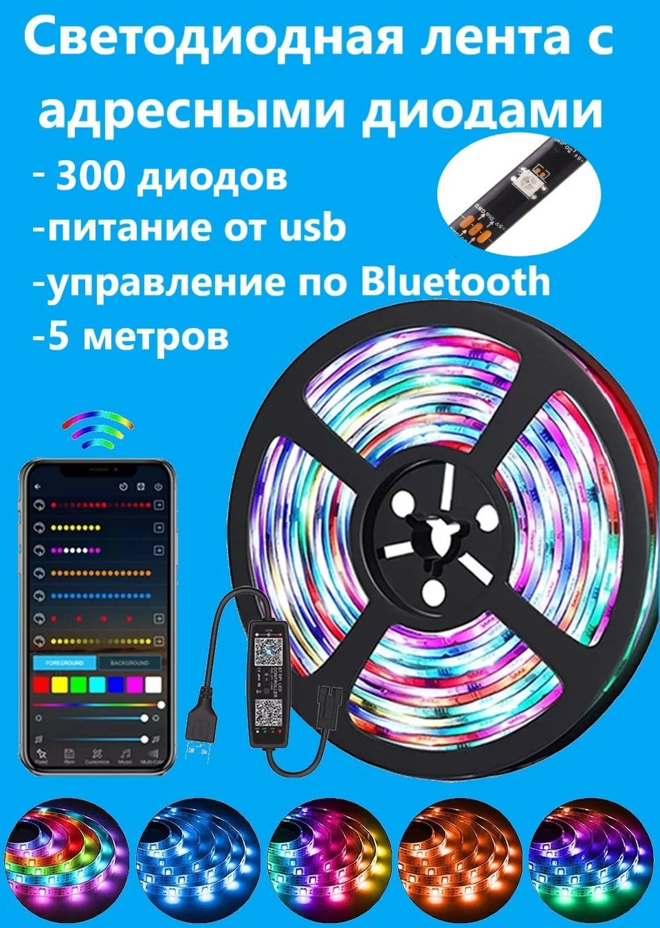 FHСветодиоднаялента,5,IP65,60LED/m