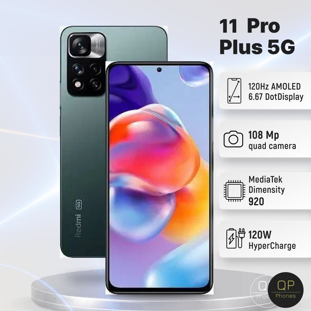 Xiaomi Смартфон 11 Pro Plus 5G 8/256 ГБ, зеленый