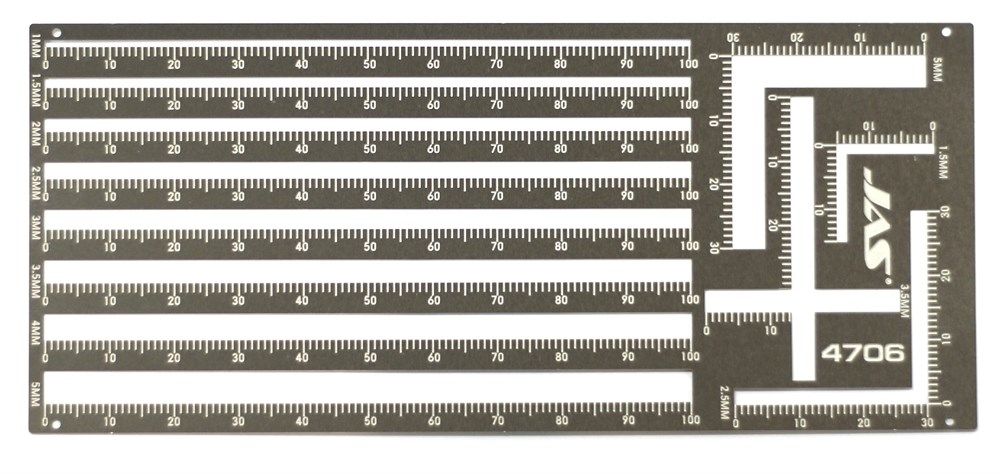 Трафарет нарезки пластиковых полос, JAS-4706
