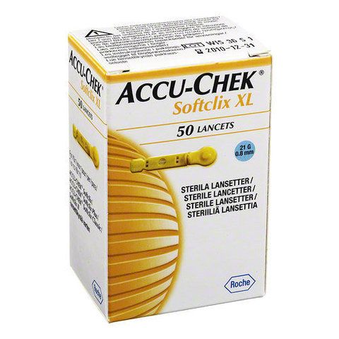 Ланцеты Акку-Чек Софткликс ИксЭль 50 штук (Accu-Chek Softclix XL)