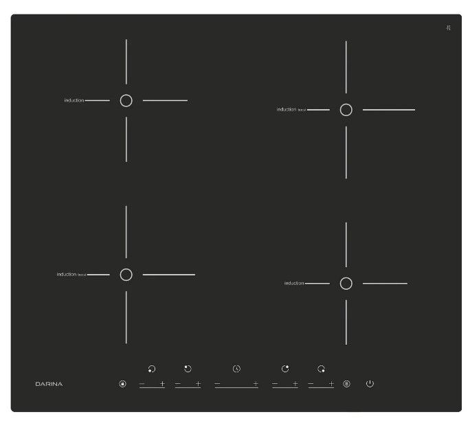 Варочная панель индукционная Darina PL EI305 B, черный