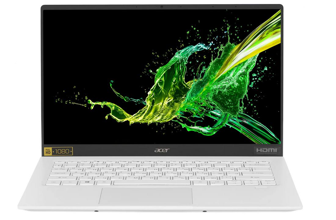 AcerSwift5SF514-54T-79FYНоутбук14",IntelCorei7-1065G7,RAM8ГБ,SSD512ГБ,IntelIrisPlusGraphics,WindowsHome,(NX.HLGER.004),белый,Русскаяраскладка