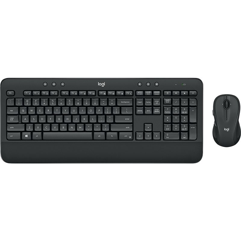 LogitechКомплектигроваямышь+клавиатурабеспроводнаяLogitechMK545kit,Английскаяраскладка,черныйматовый