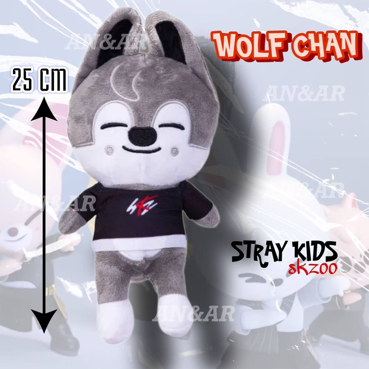 Мягкая игрушка SKZOO/Stray kids Бродячие дети Волк Wolf chan - купить с  доставкой по выгодным ценам в интернет-магазине OZON (888528843)