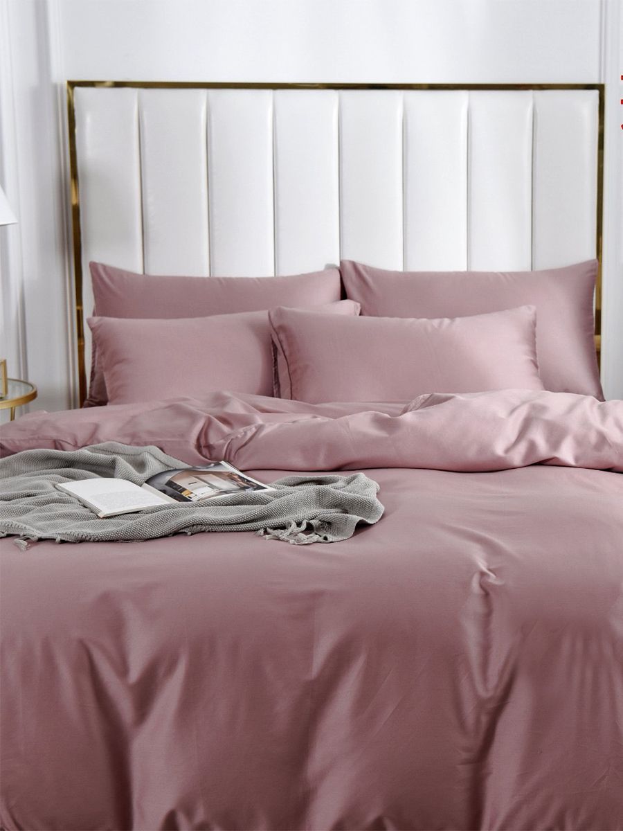 Купить Постельное Белье Сатин Розовый