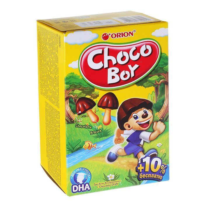 Печенье Choco boy 100г Orion