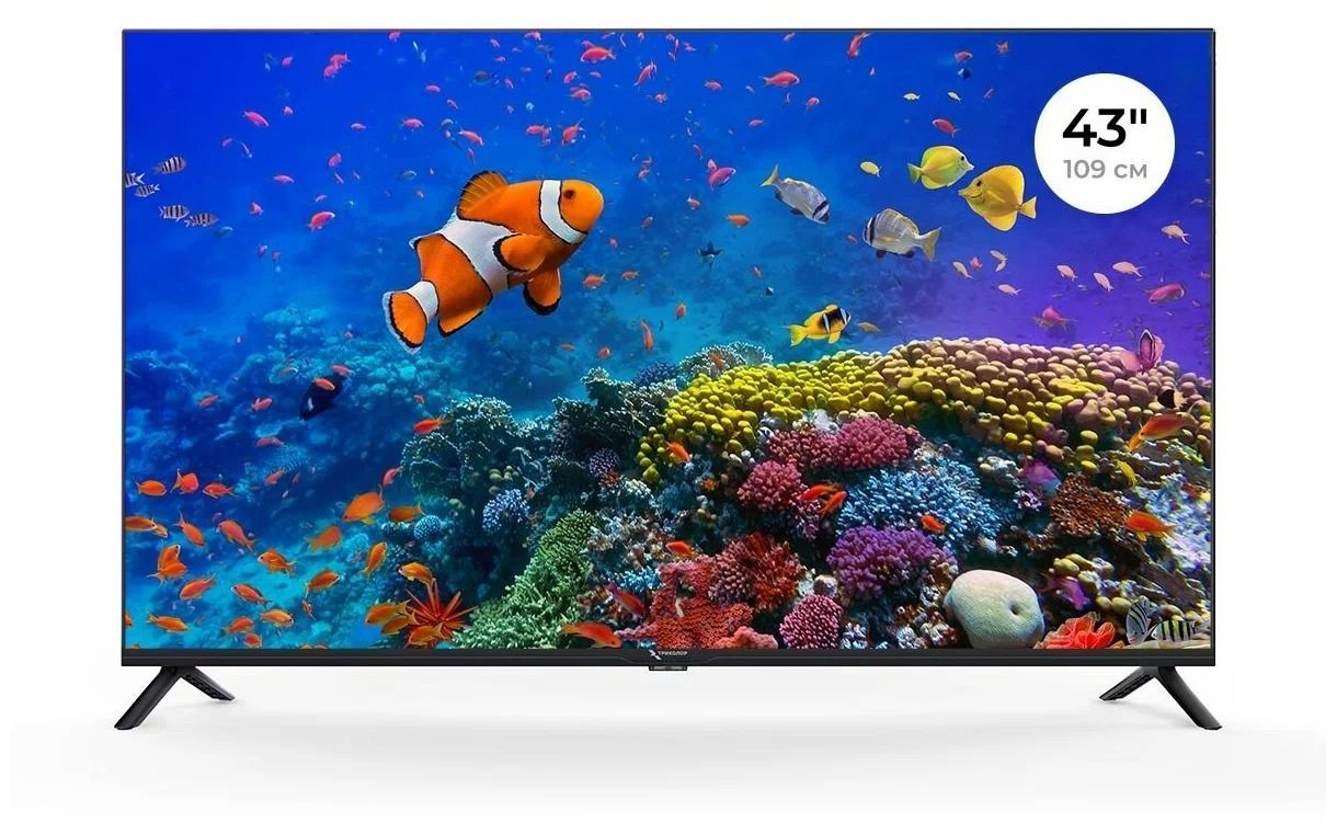 Триколор Телевизор H43U5500SA 43" 4K UHD, черный