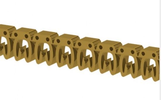 Плоская маркировка кабеля klemsan 11x32мм