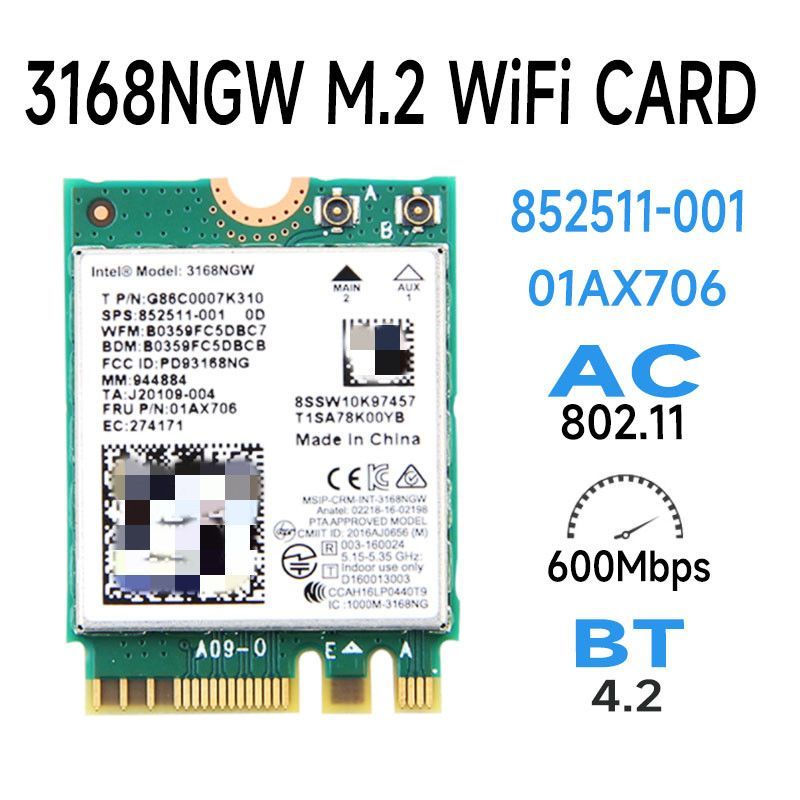 Intel dual band 3168. Intel® Dual Band Wireless-AC 3168. 3168ngw Intel, контроллер Wi-Fi/Bluetooth 4.2, m.2 2230 Intel Dual Band Wireless-AC 3168, 2 антенны, шт. Dual Band Wireless-AC 3168. Intel Wireless Dual Band Wireless-AC 3168.