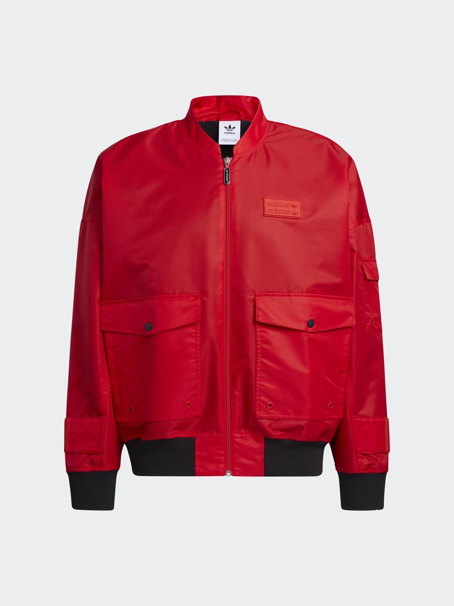 Adidas originals ryv cropped jacket best sale in black