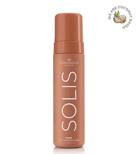 SOLIS Dark Self-tanning Foam (темный загар). Натуральная пена автозагар. Для насыщенного и стойкого бронзового загара.