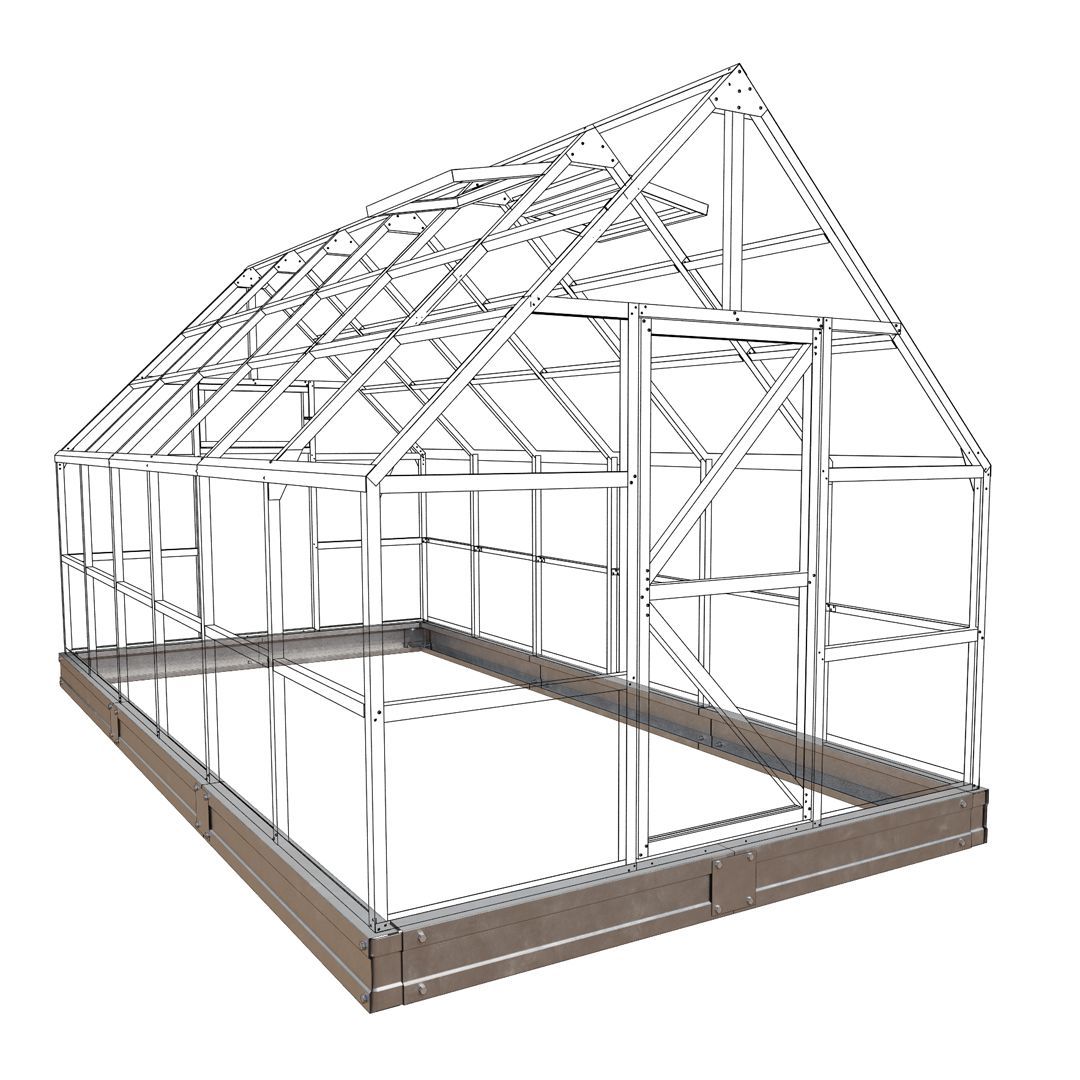 Теплица каркас 40х40. Каркас оцинкованной теплицы цельносварная конструкция.