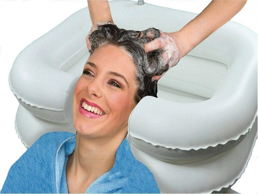 Надувная для мытья головы. Тазик для мытья головы. Надувная раковина для мытья головы. Ванночка для мытья головы. Надувная ванна для мытья головы.