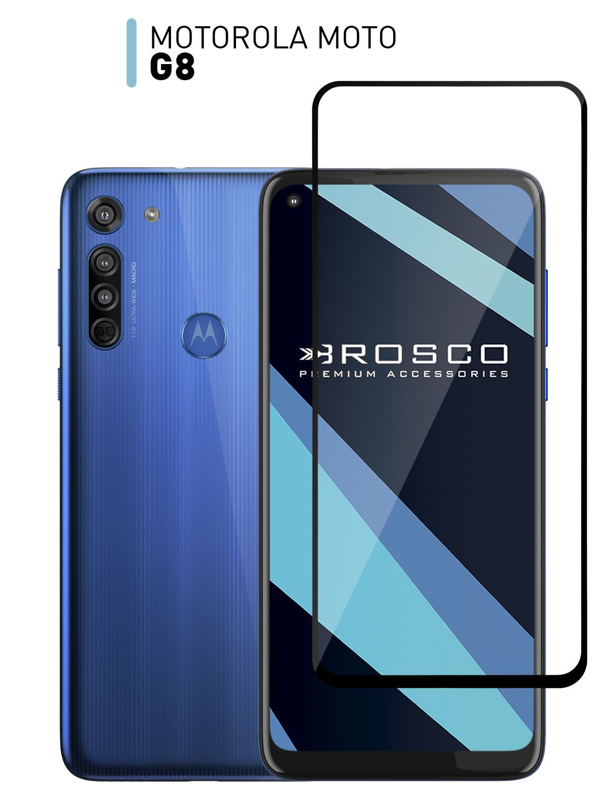 Защитное стекло для Motorola Moto G8 (Моторола Мото Джи 8) с олеофобным  покрытием, ROSCO - купить с доставкой по выгодным ценам в интернет-магазине  OZON (196815627)